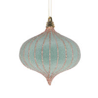 4" Light Green Onion Ornament 3/Bag