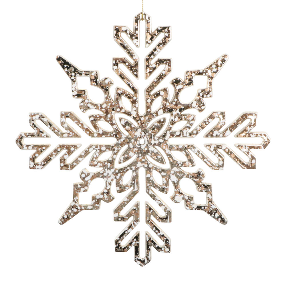 Vickerman 9" Shiny Snowflake Ornament 2/Bag