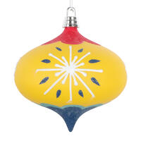 Vickerman Yellow Hand-Painted Ornament