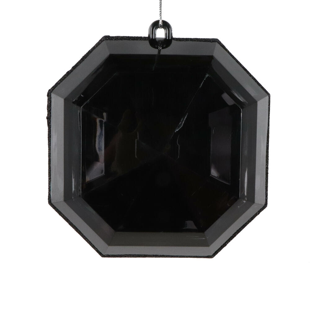 Vickerman Square Jewel Glitter Ornament