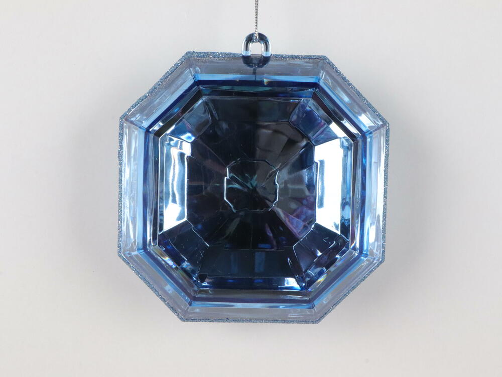 Vickerman Square Jewel Glitter Ornament