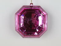 Vickerman Square Jewel Glitter Ornament