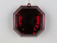 6" Burgundy Square Jewel Glitter 2/Bag