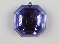 6" Lavender Square Jewel Glitter 2/Bag