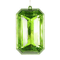 Vickerman Rectangle Jewel Glitter Ornament