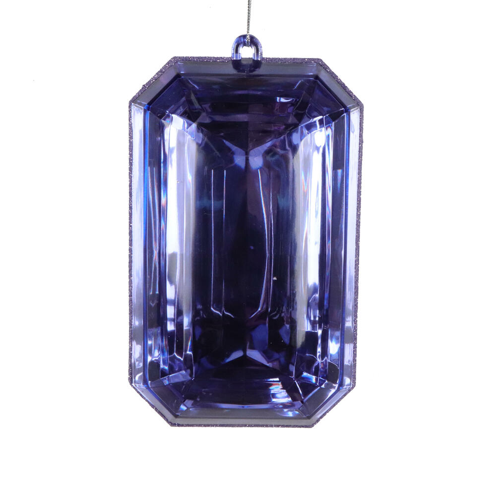 Vickerman Rectangle Jewel Glitter Ornament