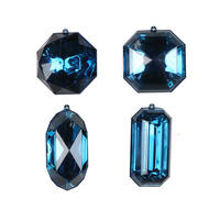 4-5" Midnt Blue Jewel Glitter Asst 4/Bag