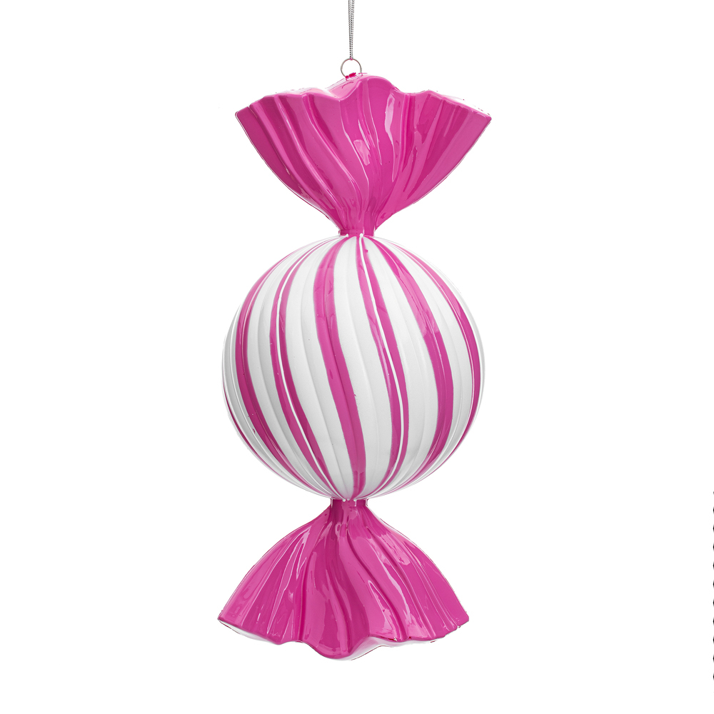 Vickerman 13" Enamel Swirl Candy Ornament