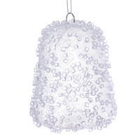 3.5" Icy Sugar Gum Drop Ornament 3/Bag