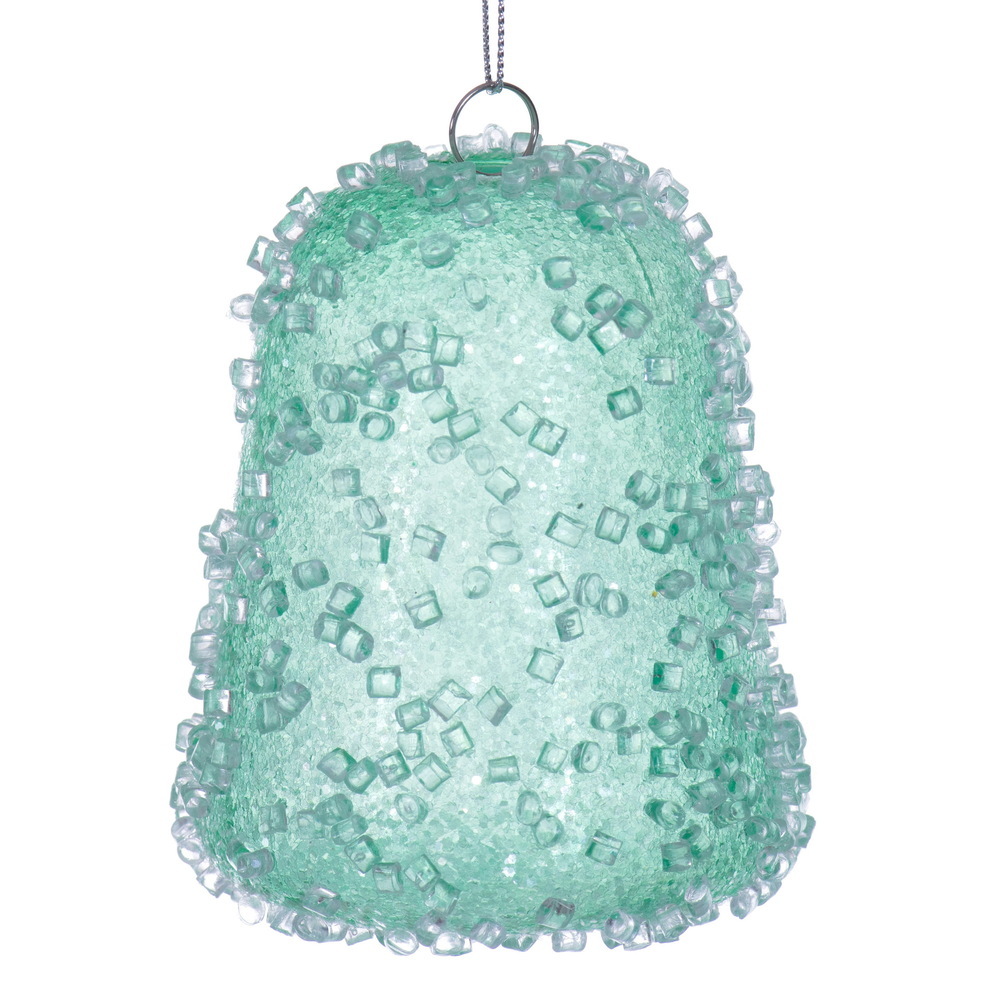 3.5" Icy Sugar Gum Drop Ornament 3/Bag
