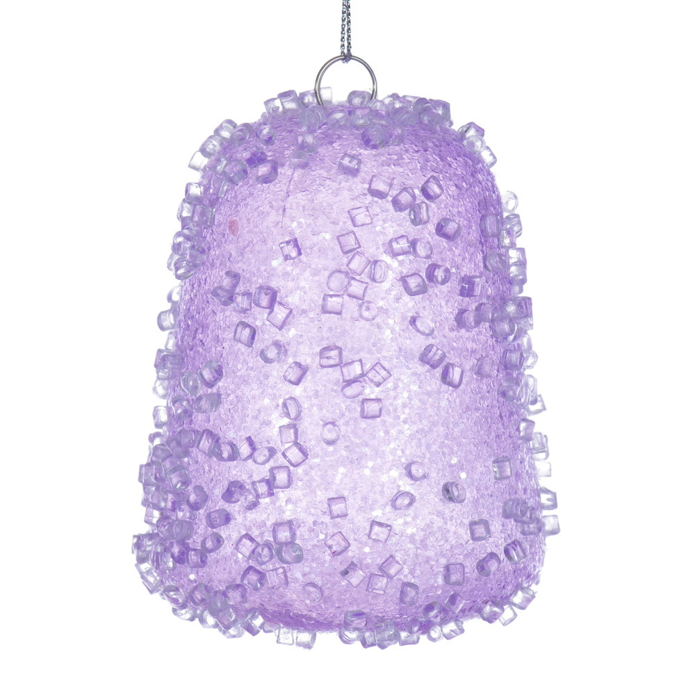 3.5" Icy Sugar Gum Drop Ornament 3/Bag