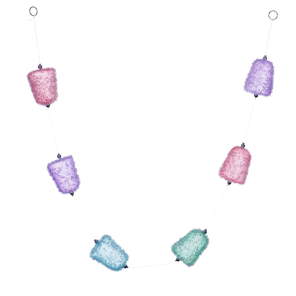 4' Icy Sugar Gum Drop Garland