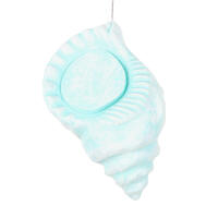 10" Conch Shell Glitter Ornament