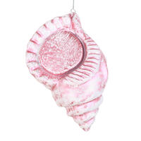 10" Conch Shell Glitter Ornament
