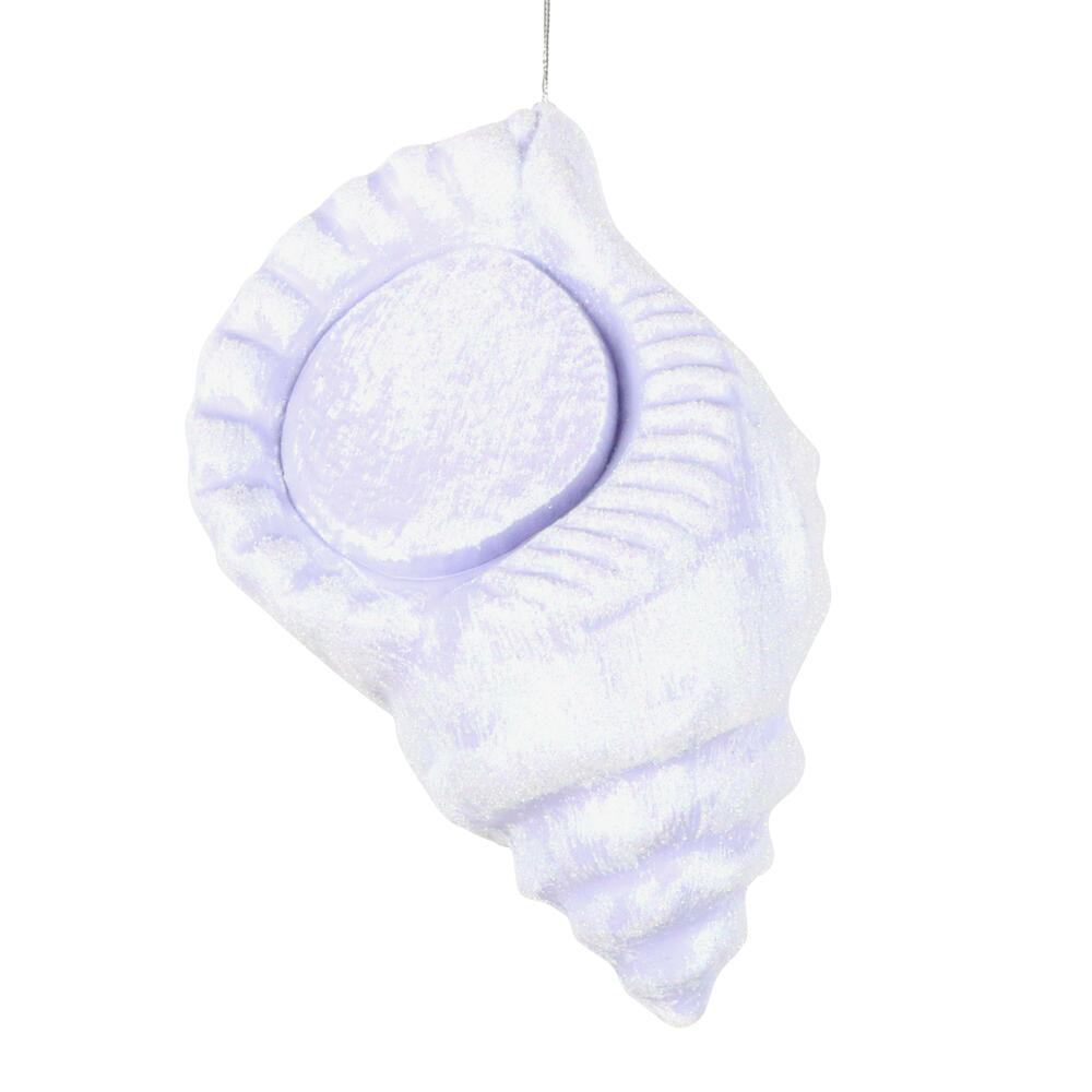 10" Conch Shell Glitter Ornament