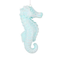 6.5" Seahorse Glitter Ornament 2/Bag