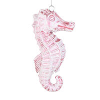 6.5" Seahorse Glitter Ornament 2/Bag