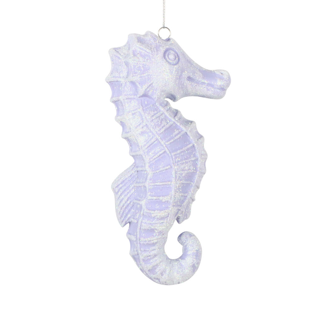 6.5" Seahorse Glitter Ornament 2/Bag