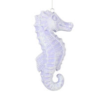 6.5" Seahorse Glitter Ornament 2/Bag
