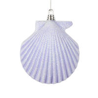 Vickerman 4" Conch Shell Glitter Ornament 4/Set