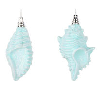 Vickerman 4" Conch Shell Glitter Ornament 4/Set