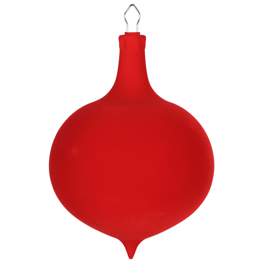 Vickerman Flocked Red Onion Drop Ornament