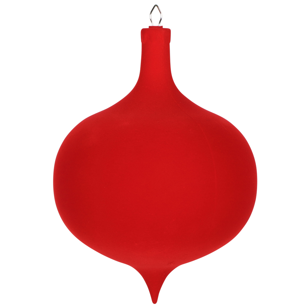 Vickerman Flocked Red Onion Drop Ornament