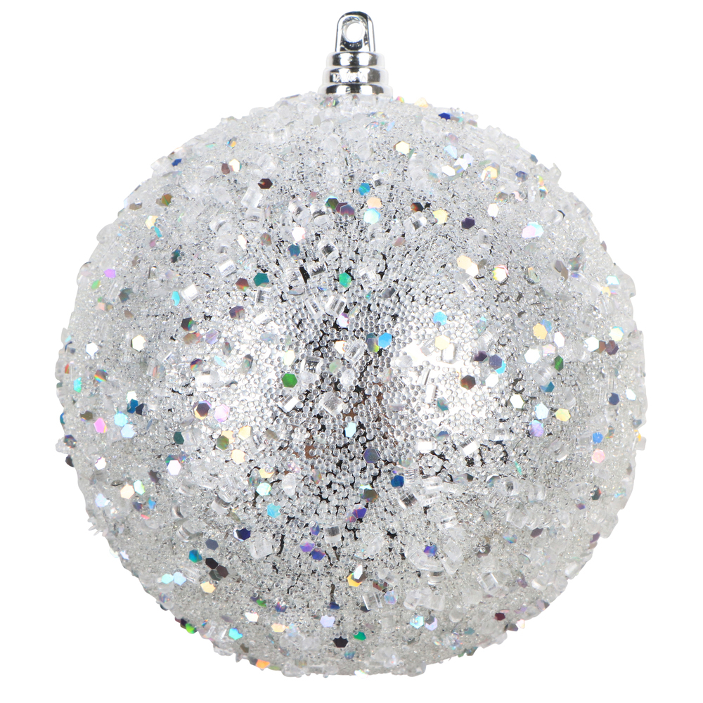 Vickerman Silver Sequin Ball Ornament