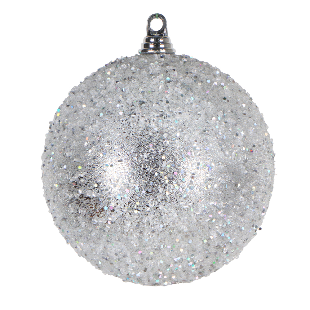 Vickerman Silver Sequin Ball Ornament