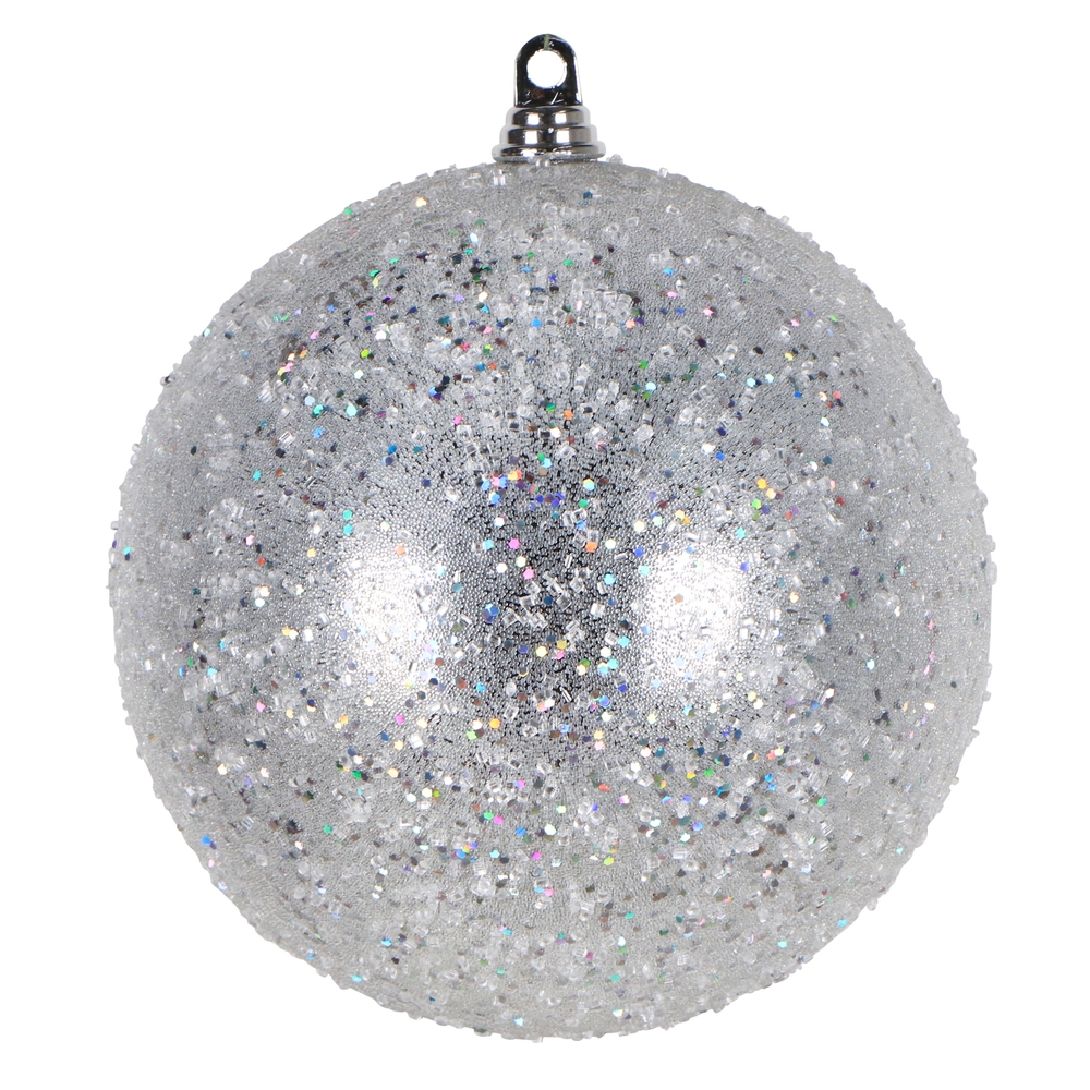 Vickerman Silver Sequin Ball Ornament