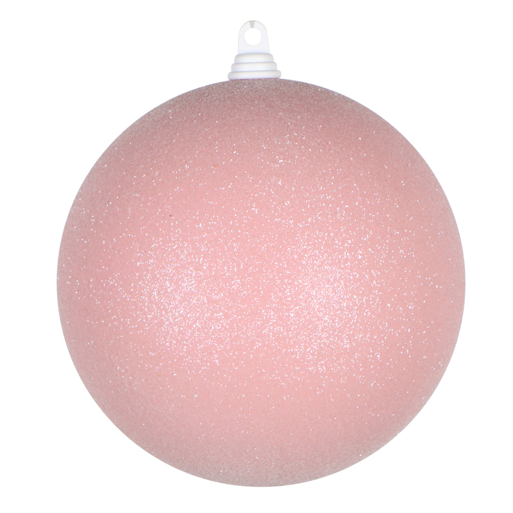 Vickerman Pink Sugar Glitter Ball Ornament