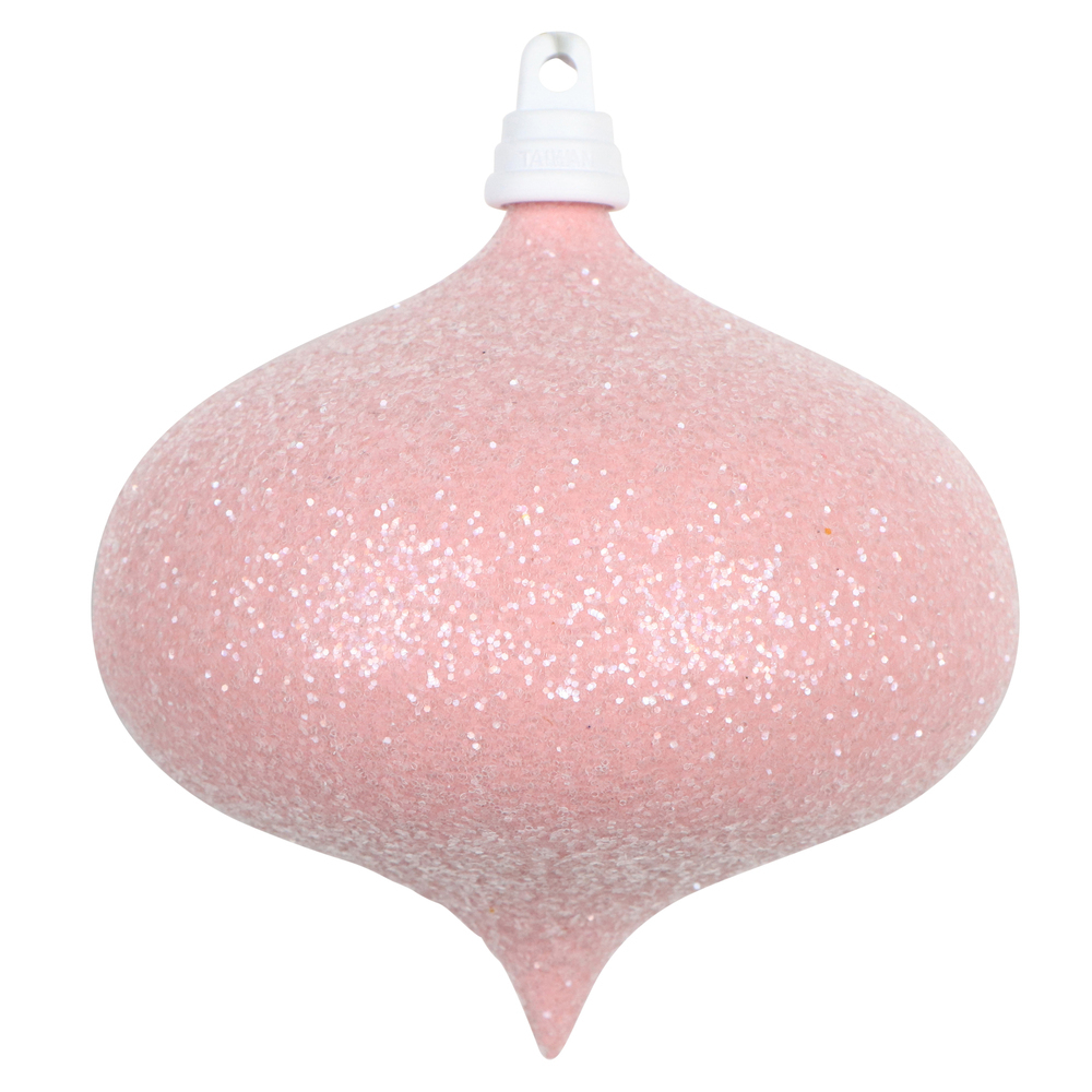 Vickerman Pink Sugar Glitter Drop Onion Ornament