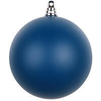 4" Slate Blue Eggshell Ball Orn 4/Bag