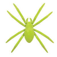 9.5" Flocked Lime Spider Ornament 2/Bag