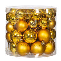 1.5"-2" Gold Balls Shiny/Matte 50/Box