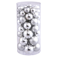 2.4"-3"-4" Silver Balls Shiny/Matte 50/B