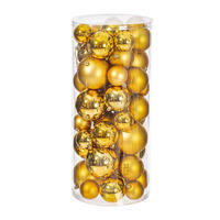 2.4"-3"-4" Gold Balls Shiny/Matte 50/Box