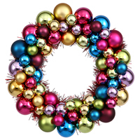 Vickerman Shiny and Matte Ball Wreath