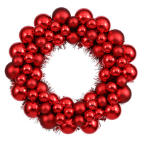 Vickerman Shiny and Matte Ball Wreath