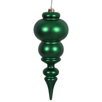 14" Emerald Matte Finial UV Drilled