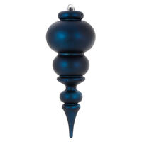 14" Midnt Blue Matte Finial UV Drilled