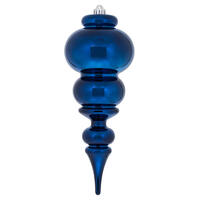 14" Midnt Blue Shiny Finial UV Drilled