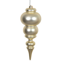 14" Champagne Matte Finial UV Drilled