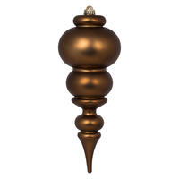 14" Mocha Matte Finial UV Drilled