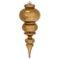 14" Mocha Shiny Finial UV Drilled
