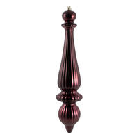 14" Burgundy Shiny Finial Drop UV 2/Bag