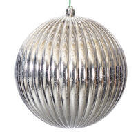 6" Silver Mercury Lined Ball 4/Bag