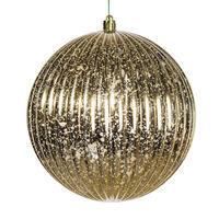 6" Champagne Mercury Lined Ball 4/Bg