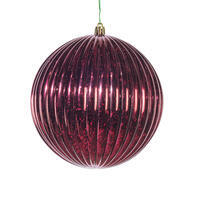 6" Burgundy Mercury Lined Ball 4/Bg