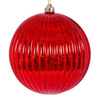 Vickerman 4" Shiny Mercury Lined Ball Ornament